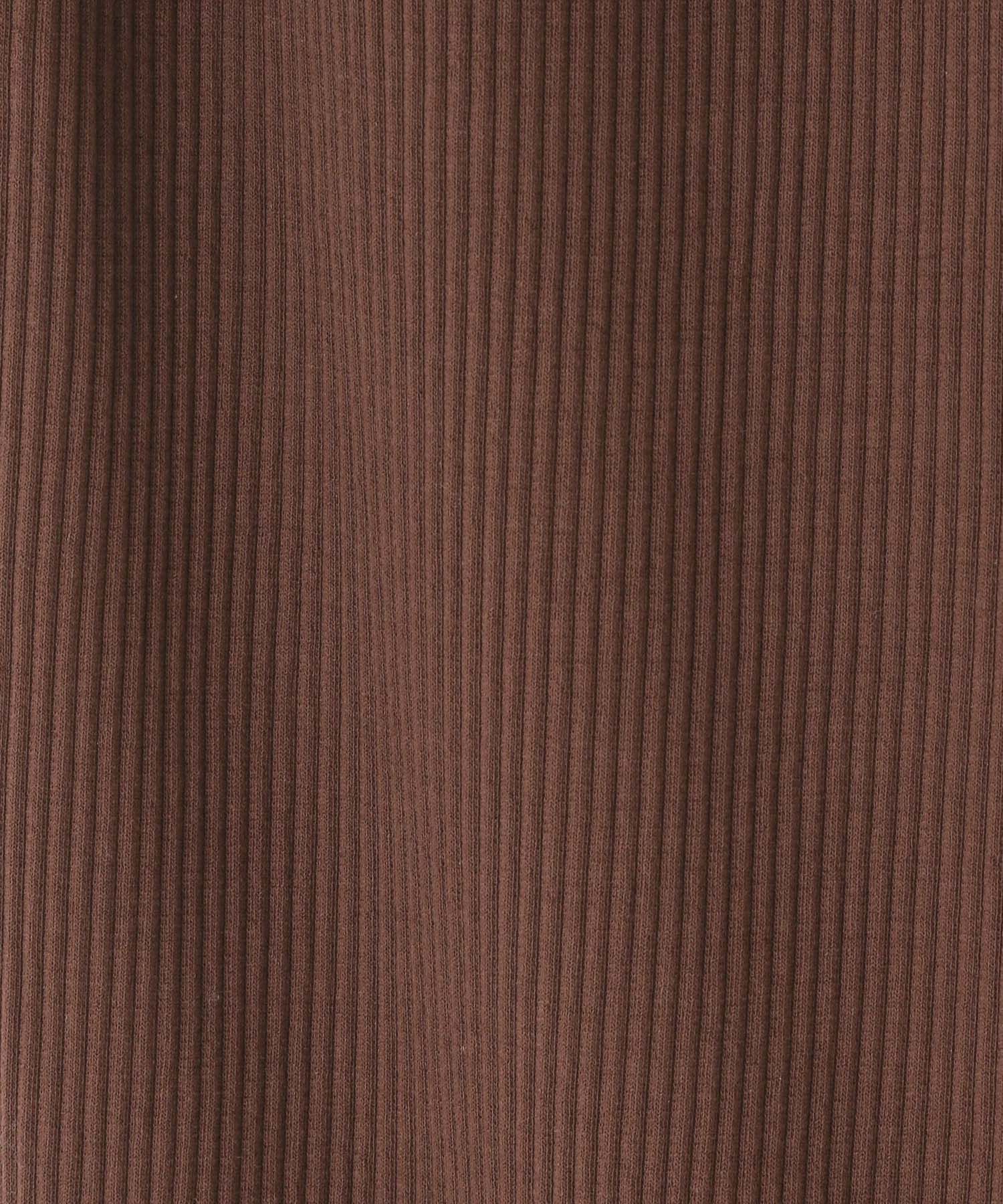 LOWRYS FARM「カットリブセミフレアパンツ」|チノ|