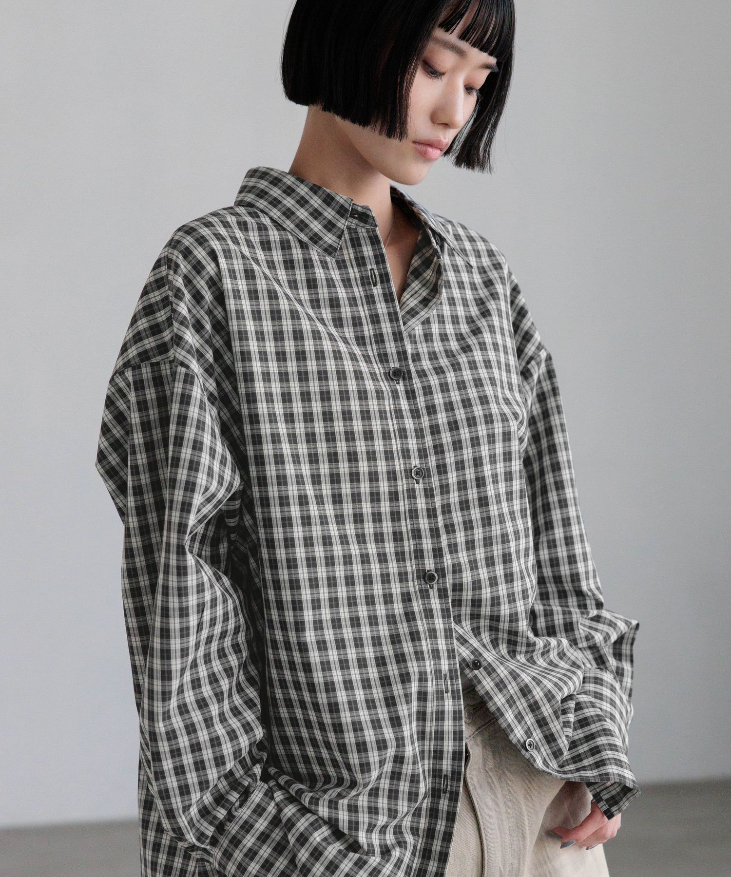 LOWRYS FARM「チェックBIGシャツ」|シャツ・ブラウス|