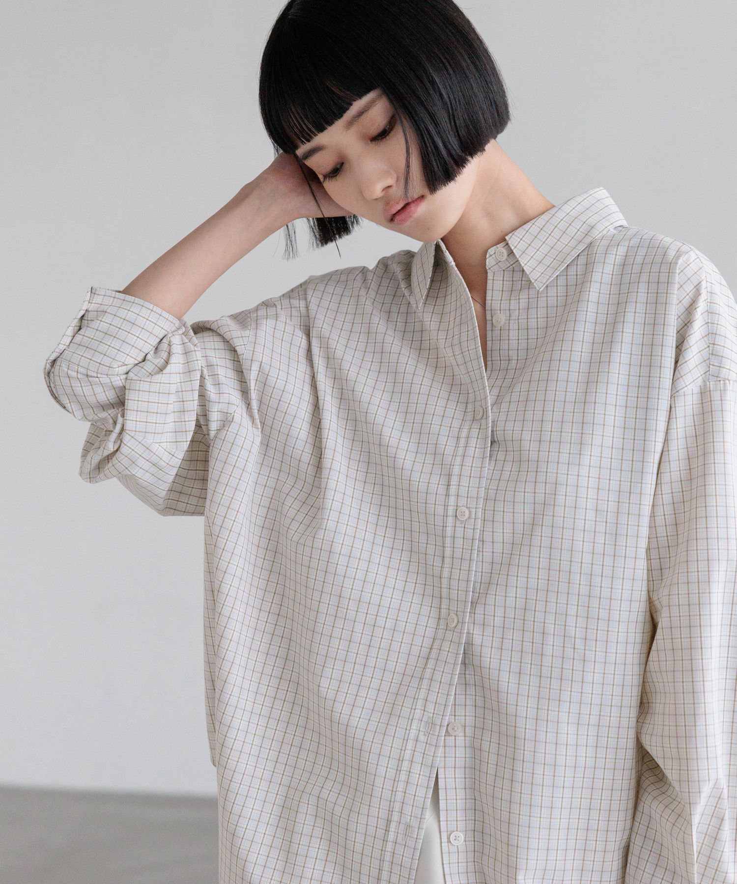 LOWRYS FARM「チェックBIGシャツ」|シャツ・ブラウス|