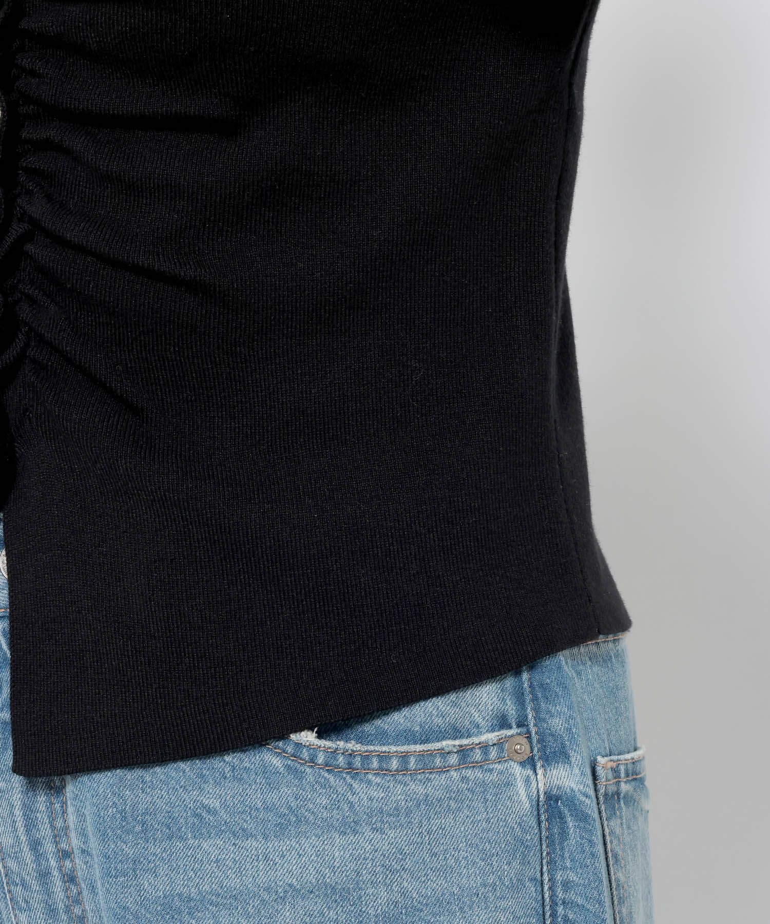 LOWRYS FARM「ギャザーボタンカーディガンＬＳ」|ニット・セーター|