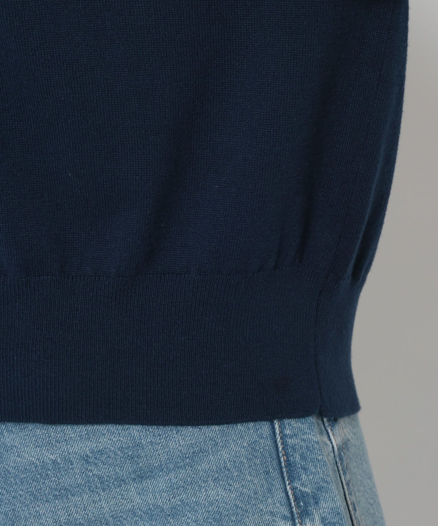 LOWRYS FARM「バイカラーニットポロＬＳ」|ニット・セーター|