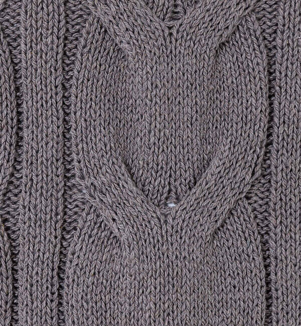 collex「コットンケーブル柄ベスト」|ベスト・ジレ|