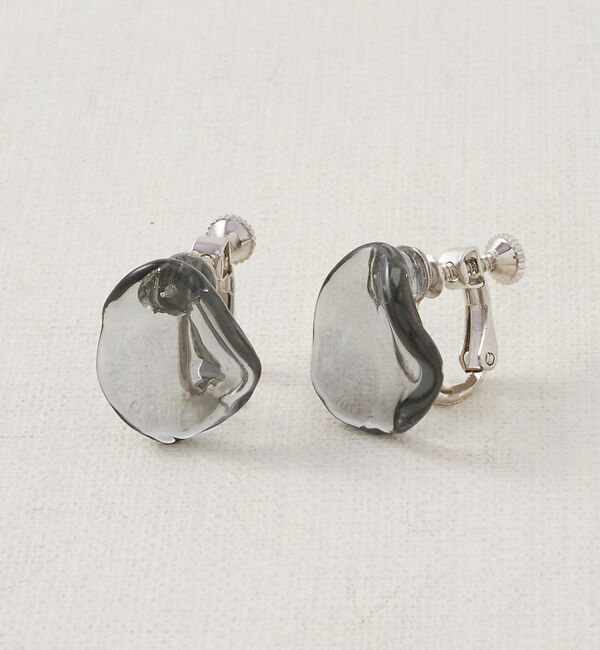 collex「【別注】【HARIO Lampwork Factory】イヤリング フリル」|ピアス|グレー