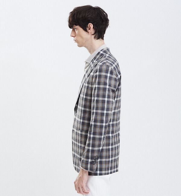 ABAHOUSE「【Recency of Mine】FLEXクールマックスサッカージャケット」|テーラードジャケット|