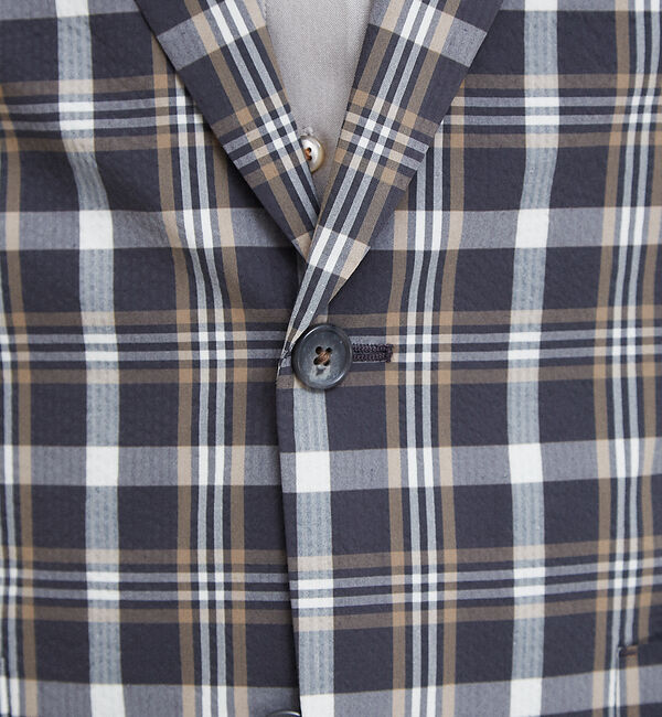 ABAHOUSE「【Recency of Mine】FLEXクールマックスサッカージャケット」|テーラードジャケット|