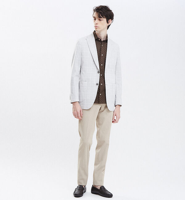 ABAHOUSE「【Recency of Mine】FLEXクールマックスサッカージャケット」|テーラードジャケット|