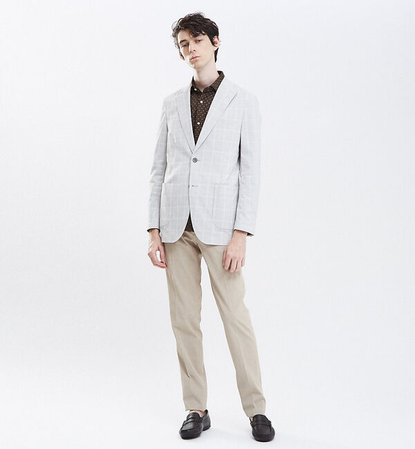 ABAHOUSE「【Recency of Mine】FLEXクールマックスサッカージャケット」|テーラードジャケット|