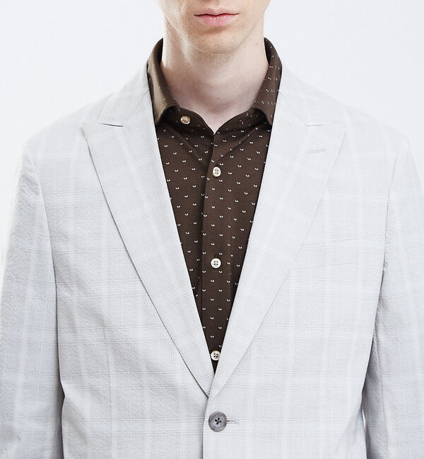 ABAHOUSE「【Recency of Mine】FLEXクールマックスサッカージャケット」|テーラードジャケット|