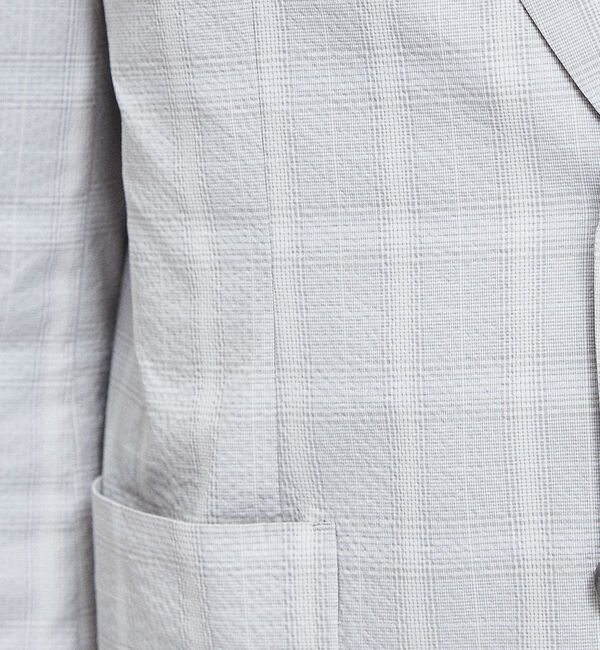 ABAHOUSE「【Recency of Mine】FLEXクールマックスサッカージャケット」|テーラードジャケット|