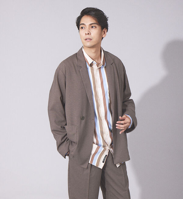 ABAHOUSE「【セットアップ対応】ライトウェイト ダブルジャケット」|その他|モカ