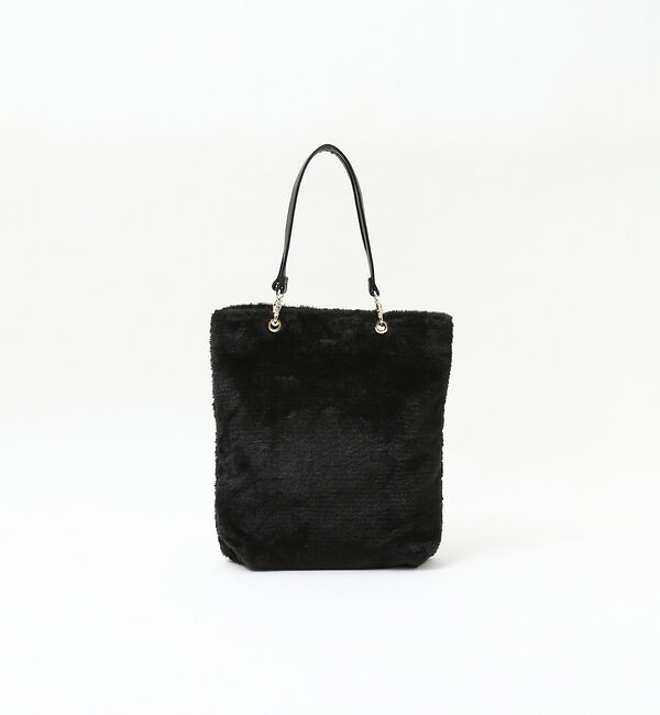 ABAHOUSE「【mieux un】アクリルファートートバッグ」|トートバッグ|ブラック