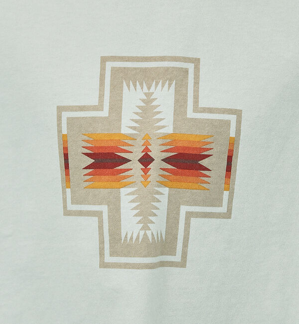 ABAHOUSE「[PENDLETON/ペンドルトン] ネイティブ柄フロントプリント ショートスリ」|Tシャツ・カットソー|