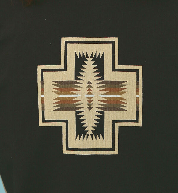 ABAHOUSE「[PENDLETON/ペンドルトン] ネイティブ柄フロントプリント ショートスリ」|Tシャツ・カットソー|