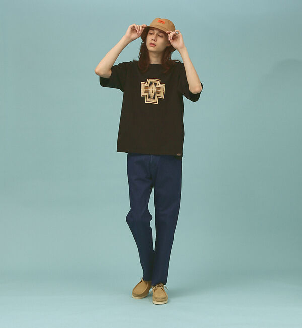 ABAHOUSE「[PENDLETON/ペンドルトン] ネイティブ柄フロントプリント ショートスリ」|Tシャツ・カットソー|