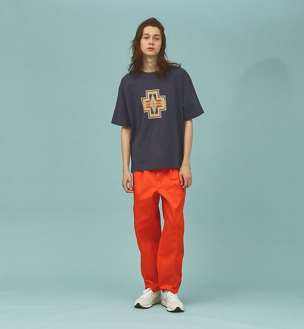 ABAHOUSE「[PENDLETON/ペンドルトン] ネイティブ柄フロントプリント ショートスリ」|Tシャツ・カットソー|