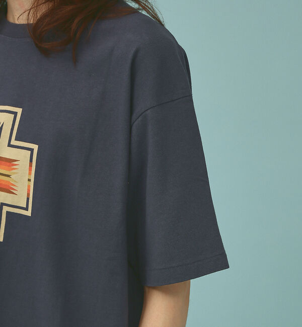 ABAHOUSE「[PENDLETON/ペンドルトン] ネイティブ柄フロントプリント ショートスリ」|Tシャツ・カットソー|
