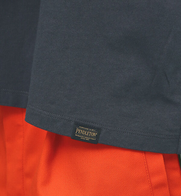 ABAHOUSE「[PENDLETON/ペンドルトン] ネイティブ柄フロントプリント ショートスリ」|Tシャツ・カットソー|