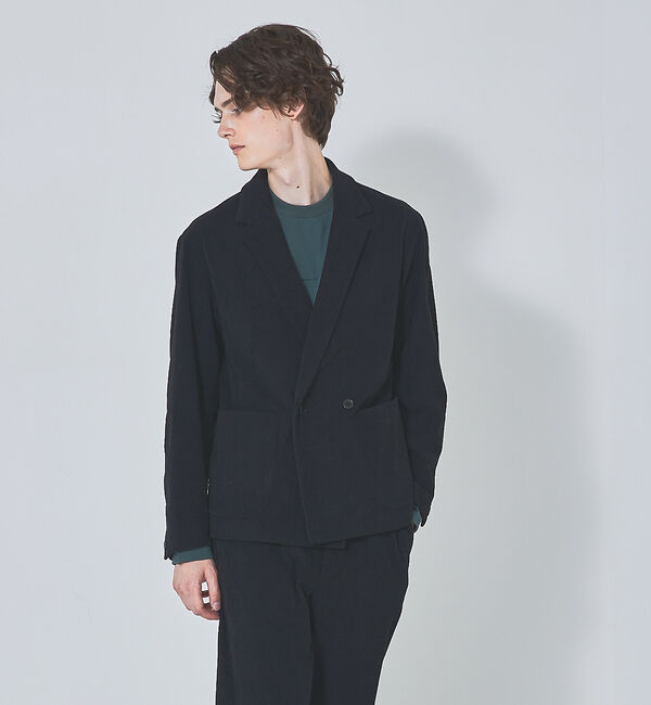 ABAHOUSE「【セットアップ対応】コール オーバーサイズ ダブルジャケット」|その他|ブラック