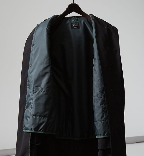 ABAHOUSE「【機能素材SORONA使用】マルチストレッチ 3WAYステンカラーコート / ス」|ステンカラーコート|