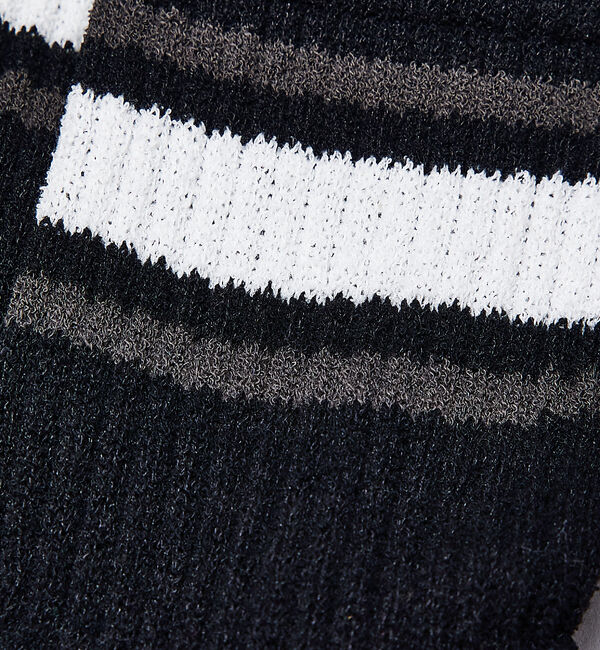 ABAHOUSE「【YUQRI】puff pile short crew＆line crew /」|ソックス|