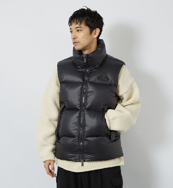 ABAHOUSE「【PYRENEX / ピレネックス】HUW039 BARRY3 VEST/バリー」|ダウン|ブラック