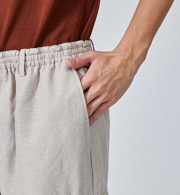 ABAHOUSE「【セットアップ対応】リネンライク カーゴパンツ / ワイドパンツ」|その他|