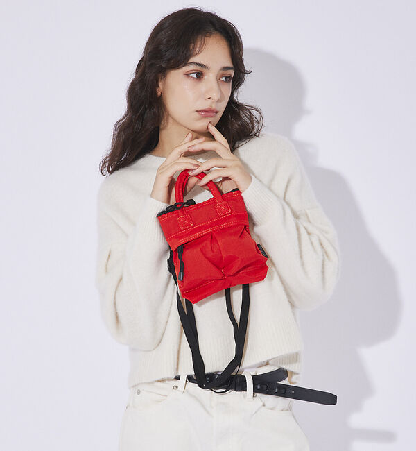 ABAHOUSE「【SML /エスエムエル 】COLOR-N/MINI HELMETBAG/ミニヘ」|ショルダー・メッセンジャー|オレンジ