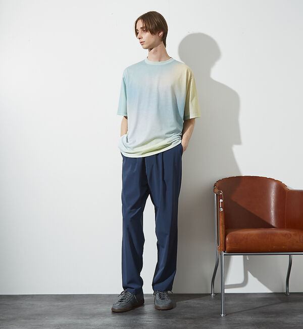 ABAHOUSE「【グラデーション】グラフィックプリント 半袖Tシャツ」|Tシャツ・カットソー|