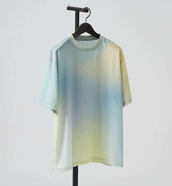 ABAHOUSE「【グラデーション】グラフィックプリント 半袖Tシャツ」|Tシャツ・カットソー|
