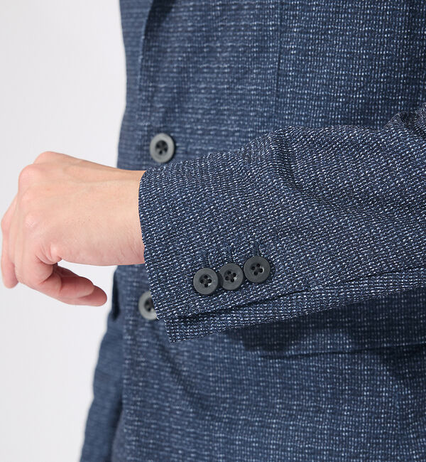 ABAHOUSE「【セットアップ対応 / 軽量 / ハイパーストレッチ】ワッシャー プリント ジャ」|テーラードジャケット|