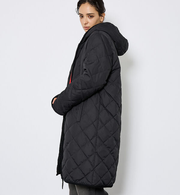 ABAHOUSE「【TAION / タイオン】シティ リバーシブル パイピングフード ダウン&times;ボア」|ダウン|