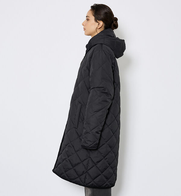 ABAHOUSE「【TAION / タイオン】シティ リバーシブル パイピングフード ダウン&times;ボア」|ダウン|