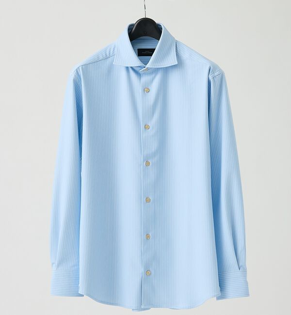 ABAHOUSE「【ON/OFF兼用】360&deg;ストレッチ ジャージー ワイドカラーシャツ / FL」|シャツ・ブラウス|