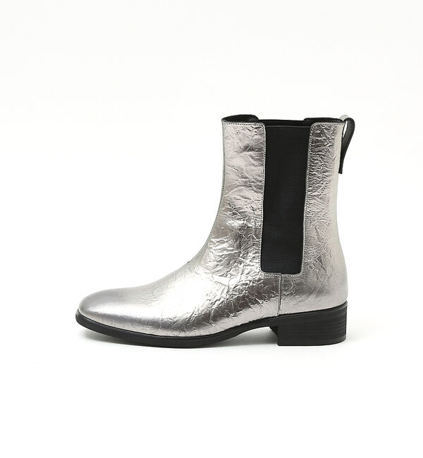 alfredoBANNISTER「スクエアトゥ サイドゴア ホイル ロング レザー ブーツ」|ショートブーツ|