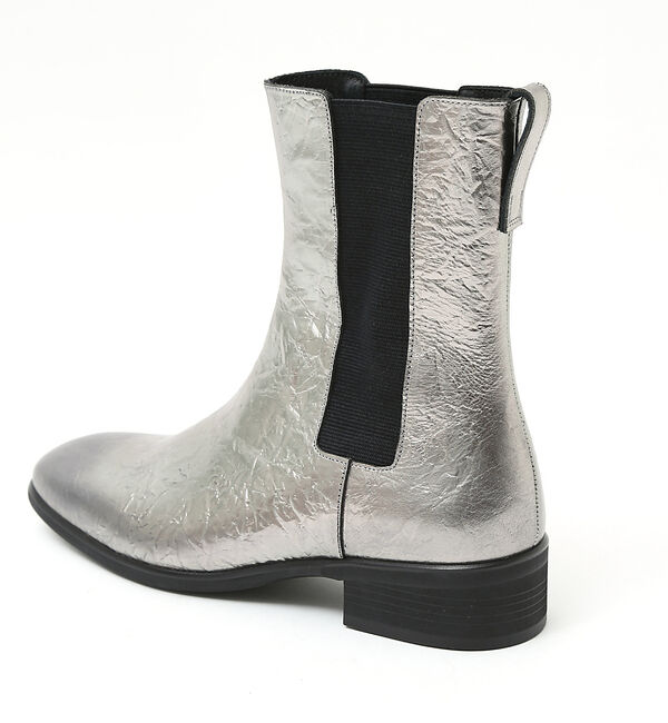 alfredoBANNISTER「スクエアトゥ サイドゴア ホイル ロング レザー ブーツ」|ショートブーツ|