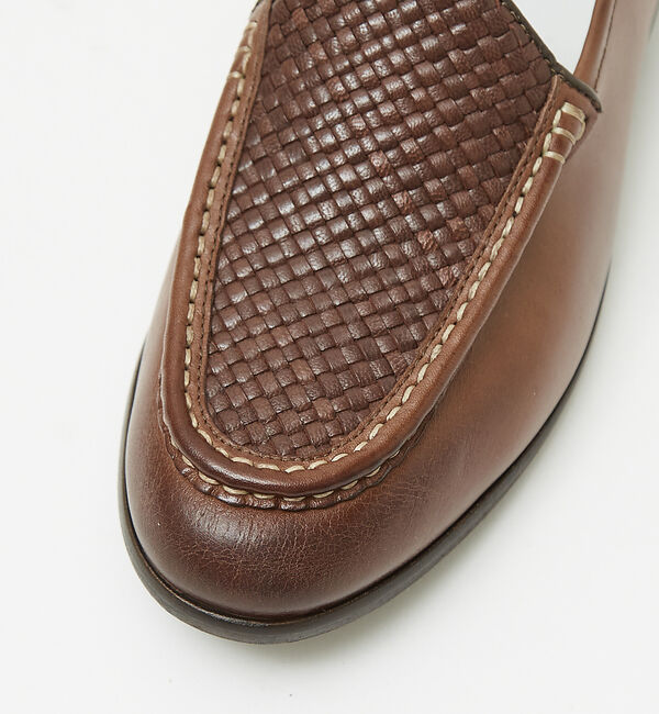 alfredoBANNISTER「レザーメッシュスリッポン」|スニーカー|