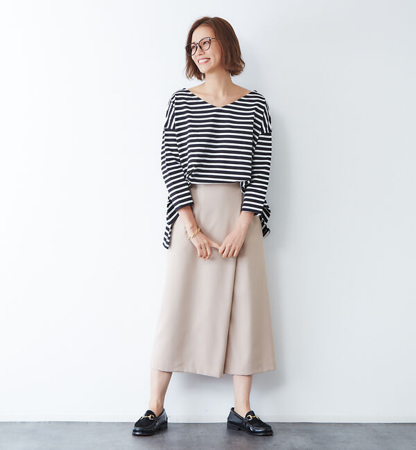 Rouge vif「サキソニーポケット付スカート」|スカート|