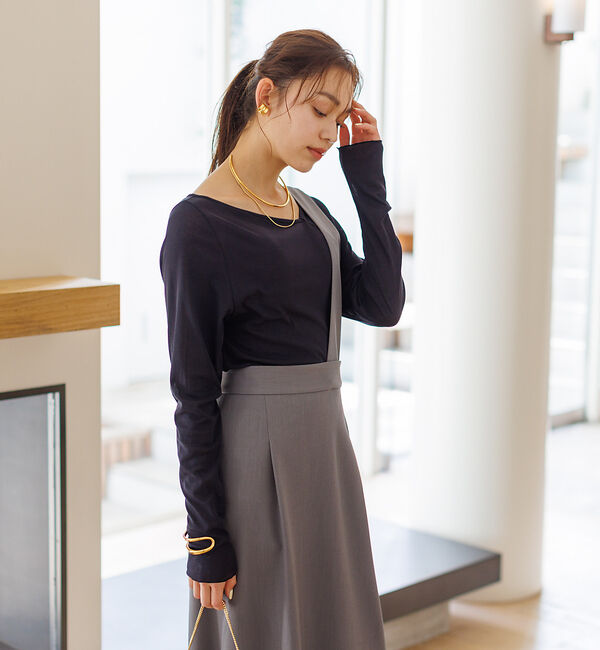 Rouge vif「ネックラインアシメシアーインナー」|Tシャツ・カットソー|