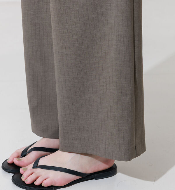 Rouge vif「リネンライクストレッチサロペット」|オールインワン|