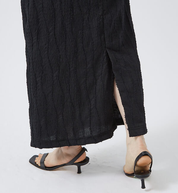 Rouge vif「カットジャガードタイトスリットスカート」|スカート|