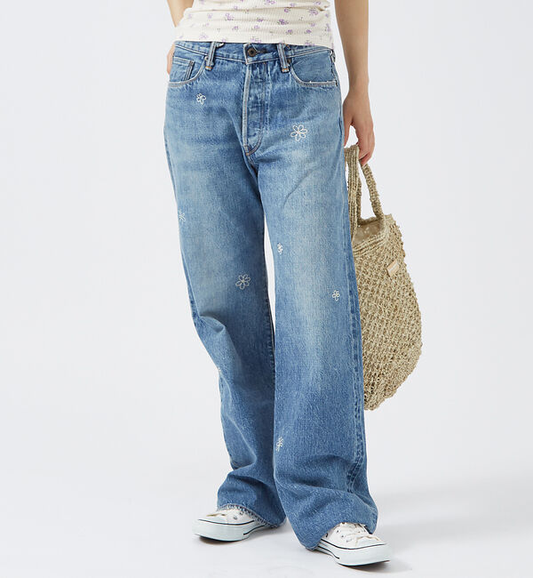 Rouge vif「【KURO/クロ】GRAPHITE INDIGO / ストレートデニム / ダメ」|デニム|インディゴ