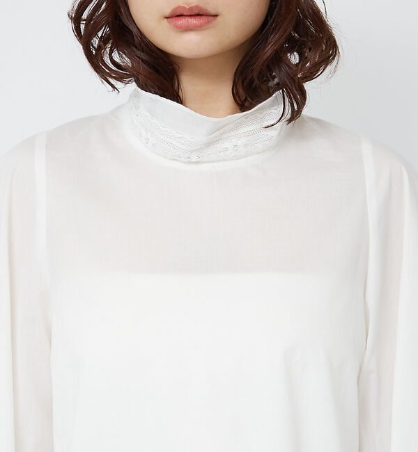 Rouge vif「レースハイネックブラウス」|シャツ・ブラウス|