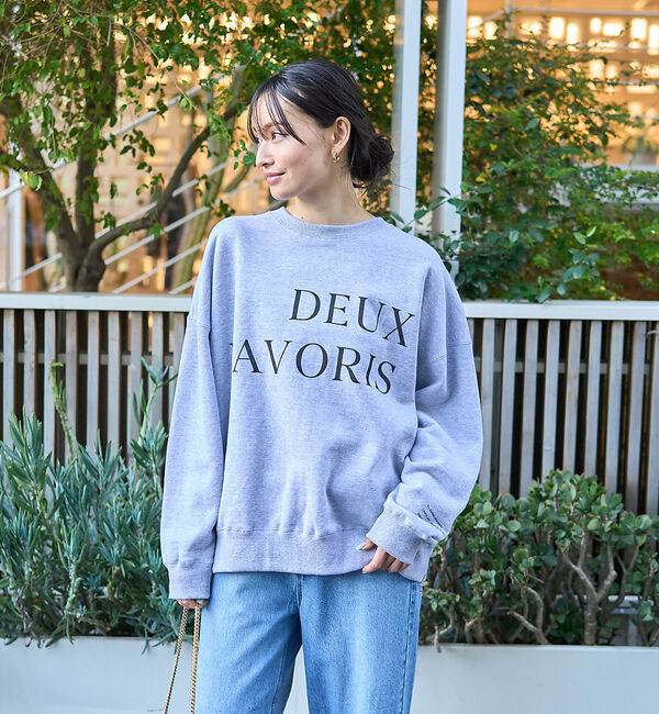 Rouge vif「オーバーサイズロゴスウェット」|スウェット・ジャージ|