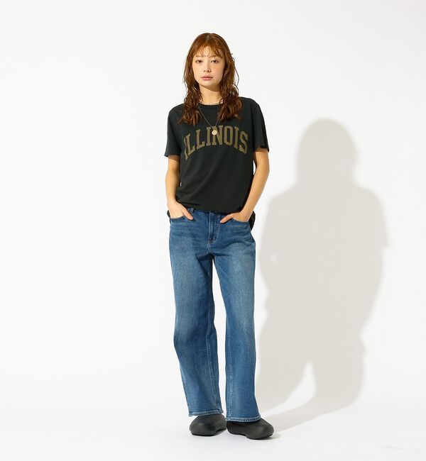 Rouge vif「【REMI RELIEF / レミレリーフ】LW加工T "ILLINOIS" /」|Tシャツ・カットソー|