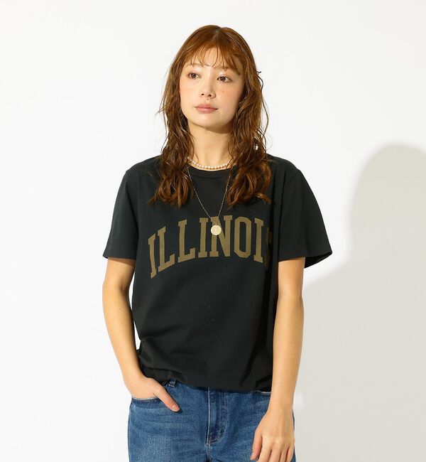 Rouge vif「【REMI RELIEF / レミレリーフ】LW加工T "ILLINOIS" /」|Tシャツ・カットソー|
