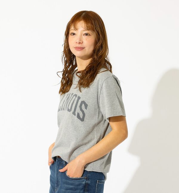 Rouge vif「【REMI RELIEF / レミレリーフ】LW加工T "ILLINOIS" /」|Tシャツ・カットソー|