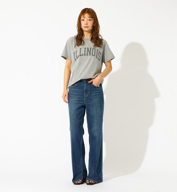 Rouge vif「【REMI RELIEF / レミレリーフ】LW加工T "ILLINOIS" /」|Tシャツ・カットソー|