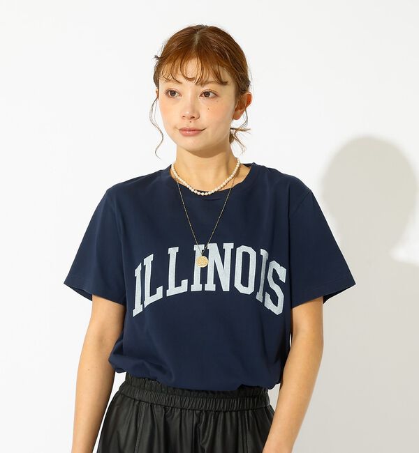 Rouge vif「【REMI RELIEF / レミレリーフ】LW加工T "ILLINOIS" /」|Tシャツ・カットソー|