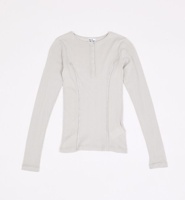 Rouge vif「【MILLER/ミラー】Light Prib Henly L/S Tee / ラ」|Tシャツ・カットソー|グレー