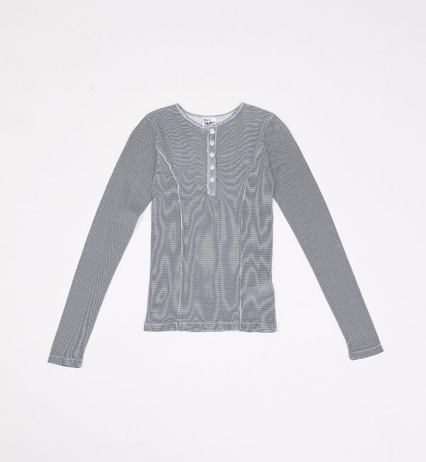 Rouge vif「【MILLER/ミラー】Light Prib Henly L/S Tee / ラ」|Tシャツ・カットソー|ネイビー